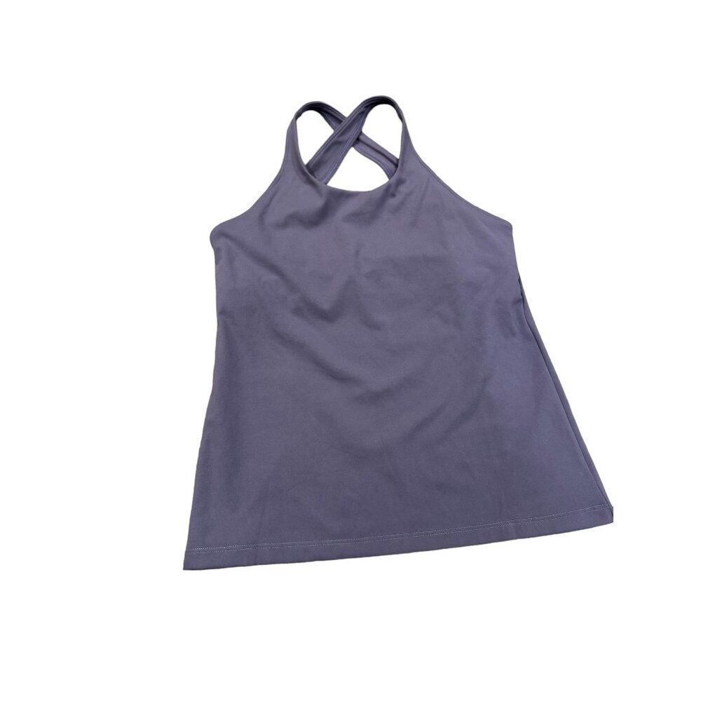 NWT Everyday Yoga Elevated Solid Support Tank Purple Taupe Medium